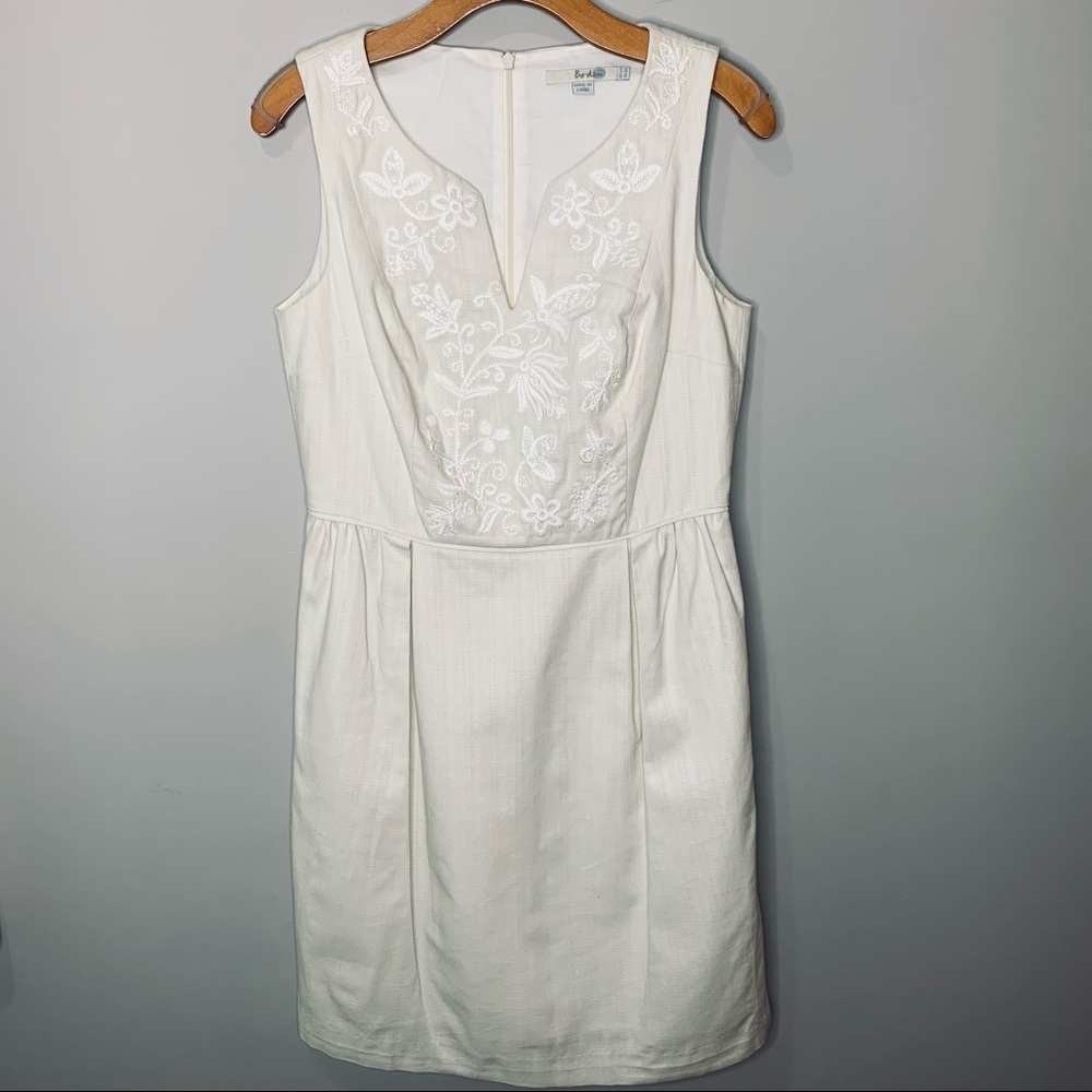 Boden Sleeveless Embroidery Dress Size 8